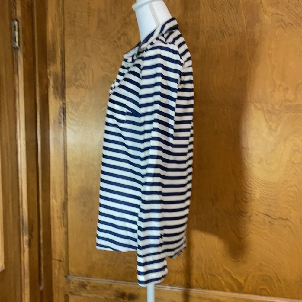 J.Crew Boy Fit Striped Button Down Top - EUC